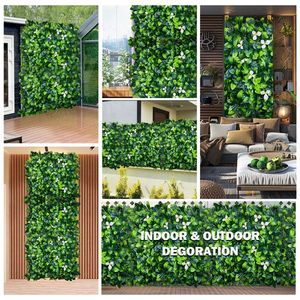 20 pezzi 20 "x 20" pannelli in legno di bosso parete in erba per interni/esterni decorazione da giardino Privacy schermo protetto da sole sfondo a parete verde per - Product Image 4