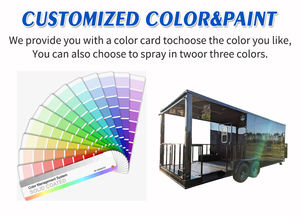 Yiwanjia YWJ-FT01 <span class=keywords><strong>Trailer</strong></span> kopi truk makanan baja tahan karat kustom dengan panggangan barbekyu 5.5x2.3 meter kapasitas 200 unit - Product Image 6