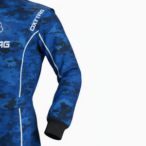Combinaison de course de karting camouflage numérique bleu personnalisée, vêtements de sport automobile de niveau professionnel pour adultes et enfants, par un fabricant de vêtements de premier plan - Product Image 6