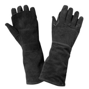 Heavy-Duty Durable Cowhide Split Leather Safety Gloves Work Apron General Purpose <b>Fire</b> Resistance Enhanced Hand Protection Palm - Product Image 6