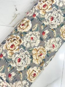 Tela de Algodón Puro con Estampado Floral Digital y Lentejuelas, 44 Pulgadas de Ancho, Material Textil Transpirable de Alta Calidad para Trajes de Diseñador para Mujer - Product Image 2