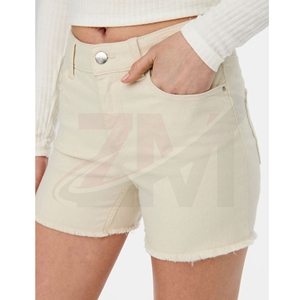 Shorts en jean décontractés pour femmes, taille haute, style streetwear d'été, fabrication OEM, vente en gros - Product Image 3