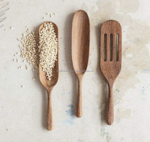 Best-Selling Luxury Acacia <b>Wood</b> <b>Spatula</b> Set with Teak Non-Stick Spoon for Party Use-Eco-Friendly Kitchen Utensils - Product Image 4