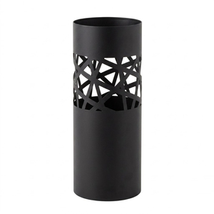 Nouveau porte-parapluie en métal doré de luxe, support géométrique découpé, bac de rangement étanche pour cannes, idéal pour l'entrée de la maison et le hall d'hôtel - Product Image 2