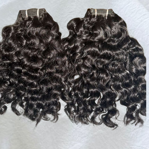 Extensions de cheveux humains vierges 100 % non traités, qualité Remy, cuticules alignées, ondulation naturelle, vente en gros directe d'Inde, service OEM ODM d'usine - Product Image 1