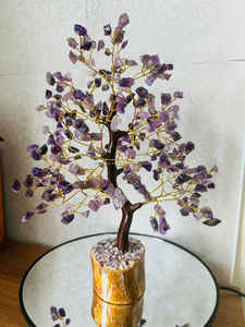 ARBRE DE PIERRES AMETHYSTES NATUREL DE QUALITÉ SUPÉRIEURE 300 CHIPS POUR LA DÉCORATION DE LA MAISON ARBRES DE PIERRES GEMMES DE GUÉRISON REIKI NATUREL VENTE EN GROS - Product Image 6