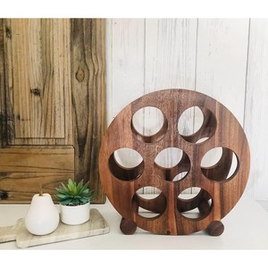 Estantes y soportes para botellas de vino de madera de teca, OEM, personalizados, al por mayor |   Aqdus Saleem India - Product Image 3