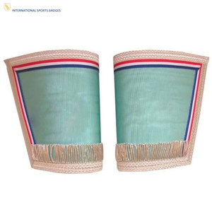 Pulseras Masónicas de Alta Calidad Bordadas y Hechas a Mano con Diseño Tradicional (Cuero de Terciopelo) - Product Image 1