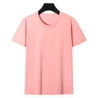 T-shirts en coton peigné à manches courtes avec logo personnalisé OEM, col rond, coupe ajustée, style élégant