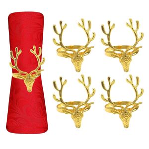 Anneau de serviette personnalisable en métal en forme de renne pour la décoration de table festive, avec une forme élégante de cerf et un design en fer de qualité supérieure - Product Image 6