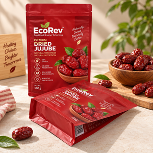 EcoRev Customized Food Eight Side Sealed Stand up Pouch Food Grade Laminated <b>Red</b> <b>Dates</b> Snack Dried Fruit Zipper Spout Top ECO29 - Product Image 4