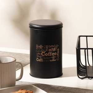 Trending Round Metal Food <b>Container</b> With Airtight Lid Coffee <b>Storage</b> Jar 1-3L Capacity Minimalist Design For <b>Kitchen</b> Use - Product Image 2