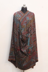 Chal largo con estampado paisley, tipo kimono, de viscosa, para mujer adulta, uso diario en invierno. - Product Image 2