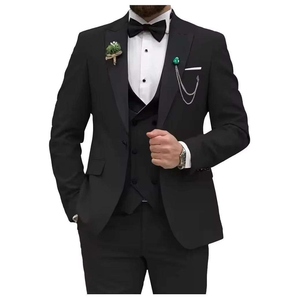 Trajes Clásicos para Hombre al por Mayor 2025, Traje de Novio Ajustado de Un Solo Pecho, Traje Formal de 3 Piezas para Hombre - Product Image 3