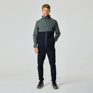 Conjunto Deportivo para Hombre con Bloques de Color, Chaqueta con Capucha y Cremallera Completa y Pantalones, Transpirable, de Poliéster y Algodón, Estilo Deportivo Casual para Otoño, Corte Regular - Product Image 1