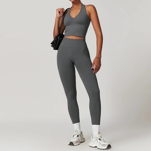 Ensemble de yoga sans couture, vêtements de sport, ensembles de yoga pour femmes, ensemble 2 pièces pour femmes, ensemble de fitness, survêtements, soutien-gorge de sport, leggings de sport - Product Image 6