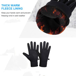 Simple Touchscreen Thermal Running Gloves Excellent Mobility Breathability Touchscreen Thermal Running Gloves Anti <b>Slip</b> Riding - Product Image 2
