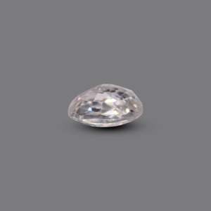 Natural White Cubic Zirconia 4.65 Carat Oval Loose Gemstone for Fine Jewelry - Product Image 3