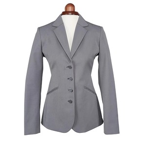 Chaqueta de Equitación Gris Personalizada para Mujer, con 4 Botones y Bolsillos con Ribete, para Competencia, OEM - Product Image 1