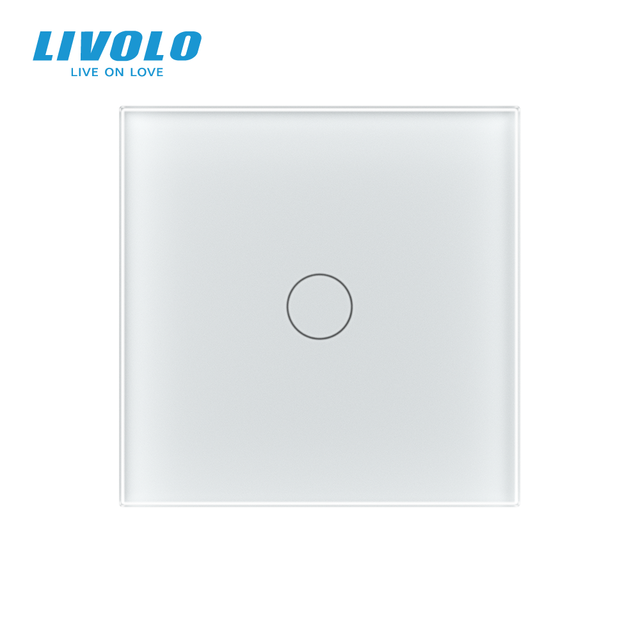 Matte Glass Panel Size 80mm*80mm 1 Gang 1 Touch Smart Switch Matter Protocol EC App Voice Control