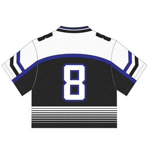 Maillots de football 2025 élégants à impression par transfert thermique 100 % polyester à séchage rapide, entièrement personnalisables avec broderie et motif rétro 3D - Product Image 3
