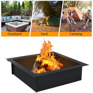 Anello Portatile in Acciaio per Braciere da 36 x 36 Pollici per Interni/Esterni, per Decorazione del Patio e Cottura all'Aperto con Legna da Ardere - Product Image 3