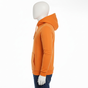 Sweat-shirt à capuche pour hommes en gros – Sweat-shirt décontracté de couleur unie pour hommes, respirant, avec logo personnalisé - Product Image 3