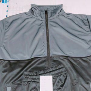 ชุดกีฬาทูโทนแบบซิปเต็มตัว ชุดออกกำลังกายเอวยางยืด ระบายอากาศได้ดี ผลิตจากโพลีเอสเตอร์ 100% คุณภาพสูง ชุดออกกำลังกายลำลอง - Product Image 5