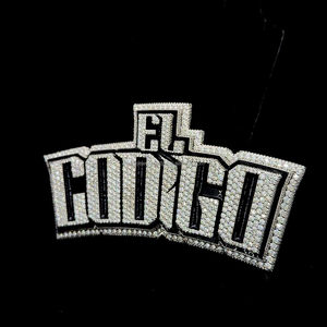 Hip Hop glacé bijoux personnalisé grand dernier noir contour émail pendentif 925 argent nom Logo lettre 5 pouces Moissanite pendentif - Product Image 3