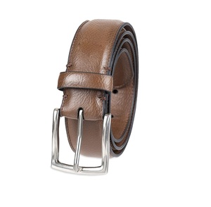 Ceintures en cuir de vachette véritable élégantes pour hommes, vente en gros, options de logo personnalisé avec boucle en alliage, style formel tendance OEM - Product Image 1