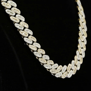 Collier de luxe pour homme, chaîne cubaine, fournisseur en gros, collier classique en moissanite, bijoux de mode pour homme - Product Image 3