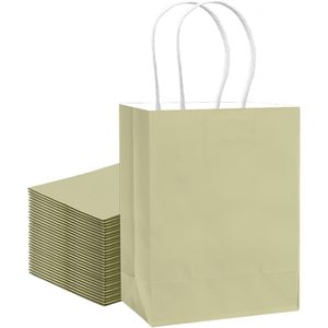 Sacchetti Regalo Verdi Guscio d'Uovo Medi da 30 Pezzi con Manici 28x13x20 cm per Molteplici Usi, Ideali per Bomboniere - Product Image 2