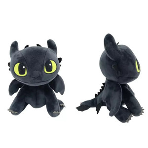 Peluche Toothless & Light Fury 25 cm assis avec étiquette - Comment dresser votre dragon 3 - Product Image 5