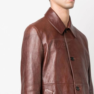 Chemise en cuir pour homme, dernier design, fabriquée au Pakistan, style streetwear, haute qualité, en vente en ligne - Product Image 3