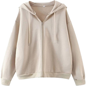 Robe Sweatshirt Décontractée d'Hiver Personnalisée pour Femme en Coton/Fibre de Bambou, Écologique, Respirante, Coupe-Vent, à Capuche Gaufrée - Product Image 1