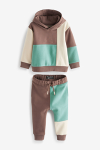 <b>Embroidery</b> Hoodie <b>Sets</b> Boys Spring Street Wear 2 Piece <b>Set</b> Toddle Kids Colorblock Tracksuit - Product Image 3