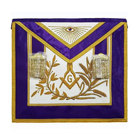 Tablier de Maître Maçon en Toile Brodé avec Épingle de Sûreté, Conception Personnalisée, Fournisseur en Gros