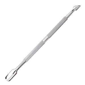Pousse-cuticules professionnel de haute qualité en acier inoxydable à double extrémité - Product Image 1