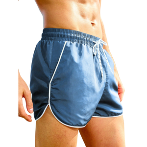 Pantalones Cortos Deportivos Azules para Hombre, Ligeros, de Secado Rápido, con Cordón en la Cintura, Casuales, para Gimnasio, Playa, Verano, Entrenamiento Activo - Product Image 3