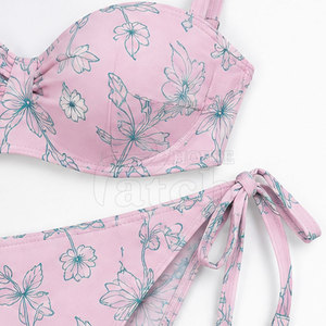 Ensemble bikini femme tendance, maillot de bain deux pièces, bas échancré, matière extensible, haut élégant, idéal pour les vacances à la piscine, à la plage, en été - Product Image 6