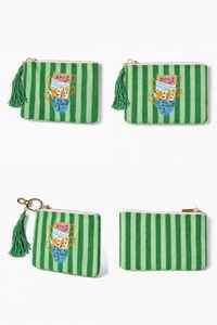 Pochette zippée en Tyvek brodée à la main, grande et mini, en forme de tasse à thé et de tasse à café pour femme, porte-clés écologique, cadeau - Product Image 4