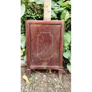 <b>Wooden</b> Window Shutter Wall Decor with Elegant <b>Mirror</b> for Home Décor - Product Image 1