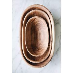 Bol à pâte en bois classique pour les tables traditionnelles, compagnon idéal avec les assiettes - Product Image 3