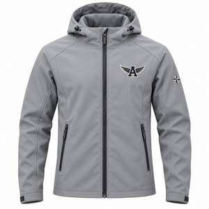 Waterproof Softshell Jacket Men Women Lightweight Windproof Breathable Hooded Zip Up Outdoor Hiking <b>Camping</b> Rain Coat - Product Image 5