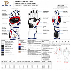 Gants de course à doigts entiers les plus vendus en cuir de vachette respirant, résistants à l'usure, avec fermeture auto-agrippante, unisexe, pour moto - Product Image 6