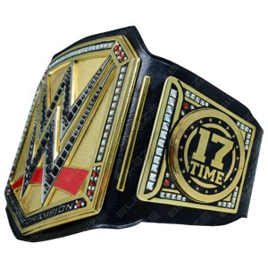 Custom Made Best Selling Heavy Duty Waterproof Alloy Square Buckle Thick Plates Glass Stones Wrestling Championship <b>Belt</b> - Product Image 1