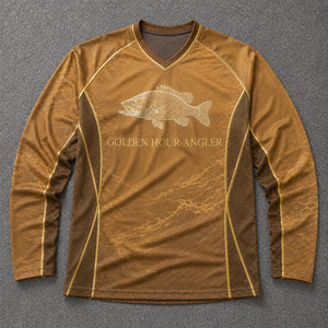 Camiseta de Pesca para Hombre UPF 50+ de Secado Rápido, Transpirable, con Protección Solar Sublimada, Camisa de Alto Rendimiento para Pescadores al Aire Libre - Product Image 1