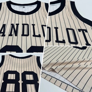 Camiseta de Baloncesto Personalizada con Nombre y Número, Diseño a Rayas, Malla Transpirable, Unisex, Uniforme de Equipo para Adultos, Impresión Sublimada - Product Image 5