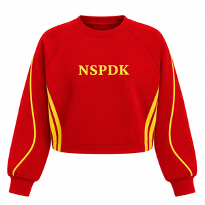 Sudadera de la Hermandad NSPDK, Sudadera Informal de Algodón para Mujer, Cuello Redondo, Jersey Bordado, Suéter de Punto - Product Image 3