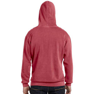 Sudadera con capucha unisex personalizada con cremallera completa, de felpa francesa Monkey Wash, estilo vintage con lavado ácido, para primavera, de alta calidad, con bolsillo. - Product Image 4